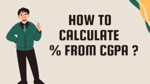 How to Calculate Percentage from CGPA