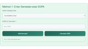 Method 1 SGPA to CGPA